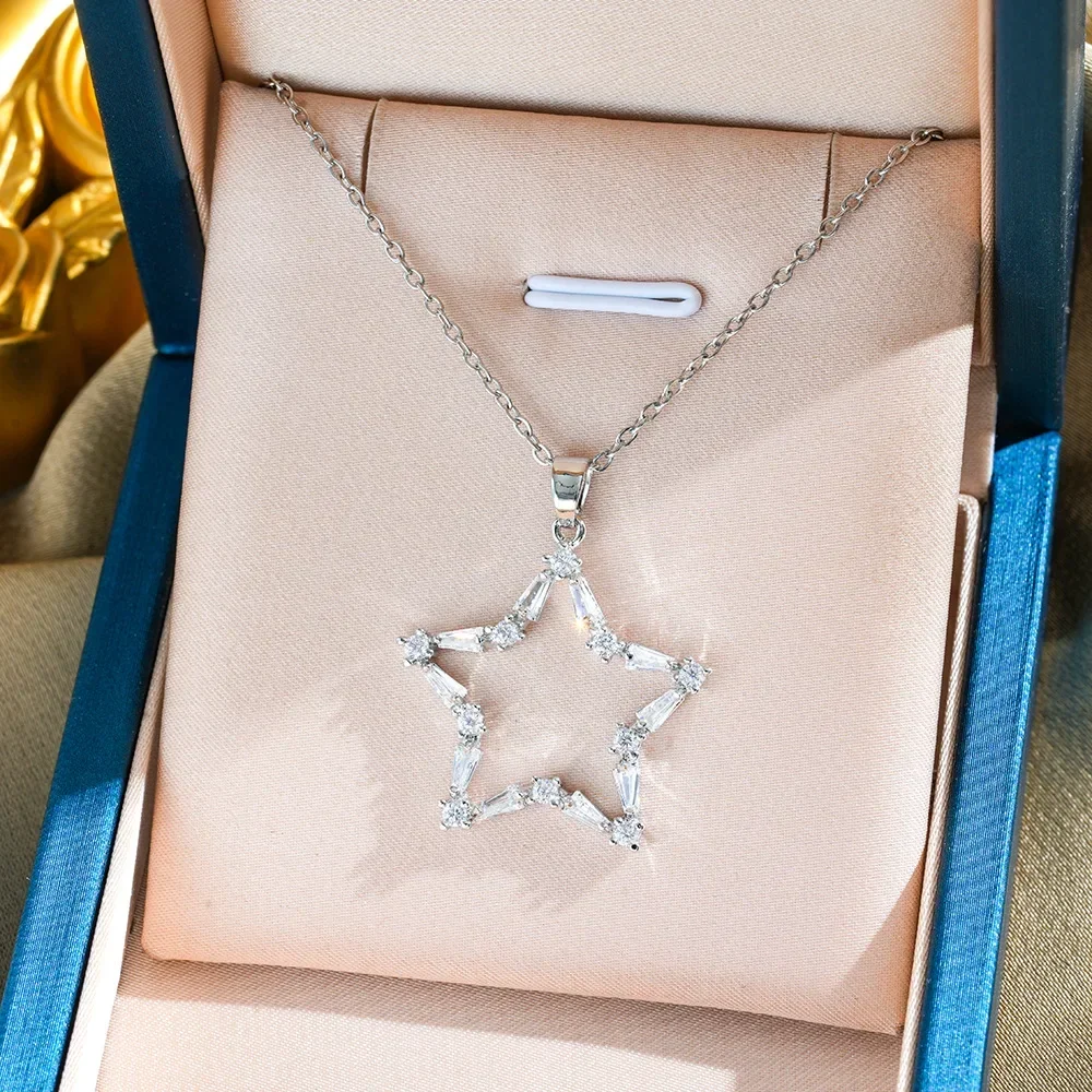 

Новое женское колье из титановой стали 2025 года, милый и крутой стиль, милая цепочка на ключицу, высококачественная и ниша