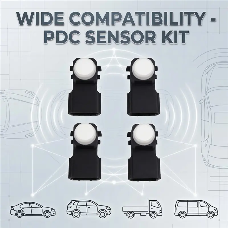 Simple Parking Sensor 39680-TEX-Y111-M1(PDC) 4 Pcs Radar 39680TEXY111M1 For Honda CRV Civic Accord HRV