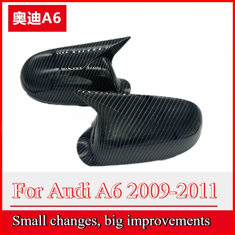 

For Audi A6 2009-2011 Carbon Fiber Rear View Mirror Housing Retrofit Trim No need to disassemble
