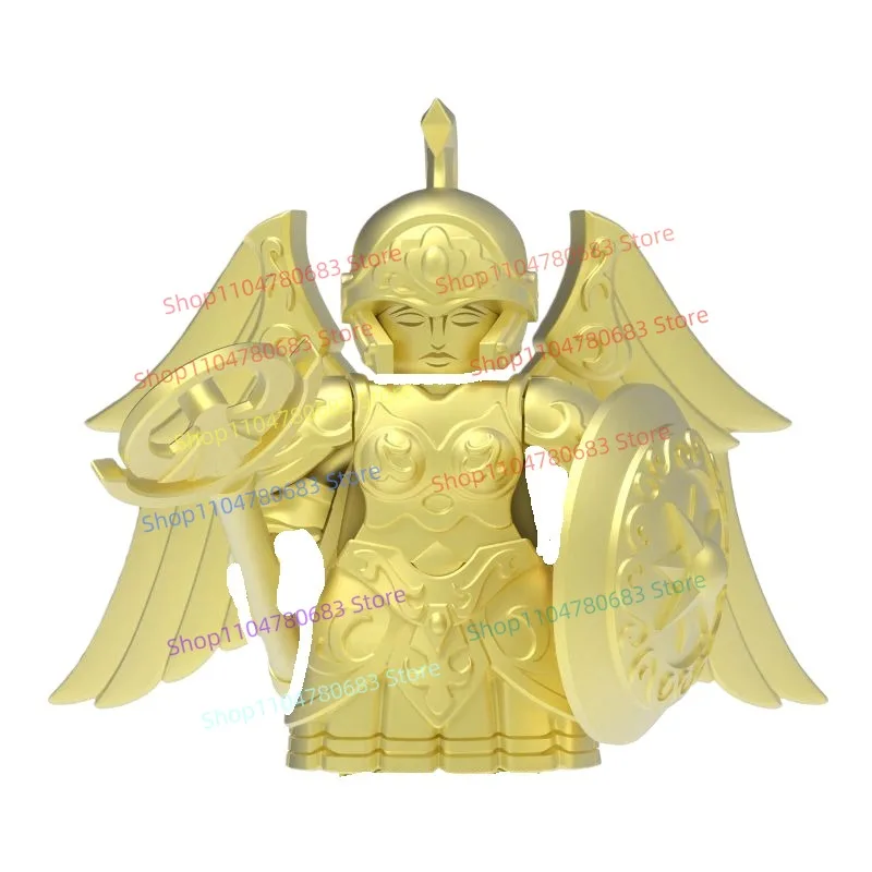 ตัวต่อ MOC นักรบทองคำ มินิฟิกเกอร์ พร้อมอุปกรณ์เสริม ของเล่นสะสมสำหรับผู้ที่ชื่นชอบ ของขวัญ โมเดล