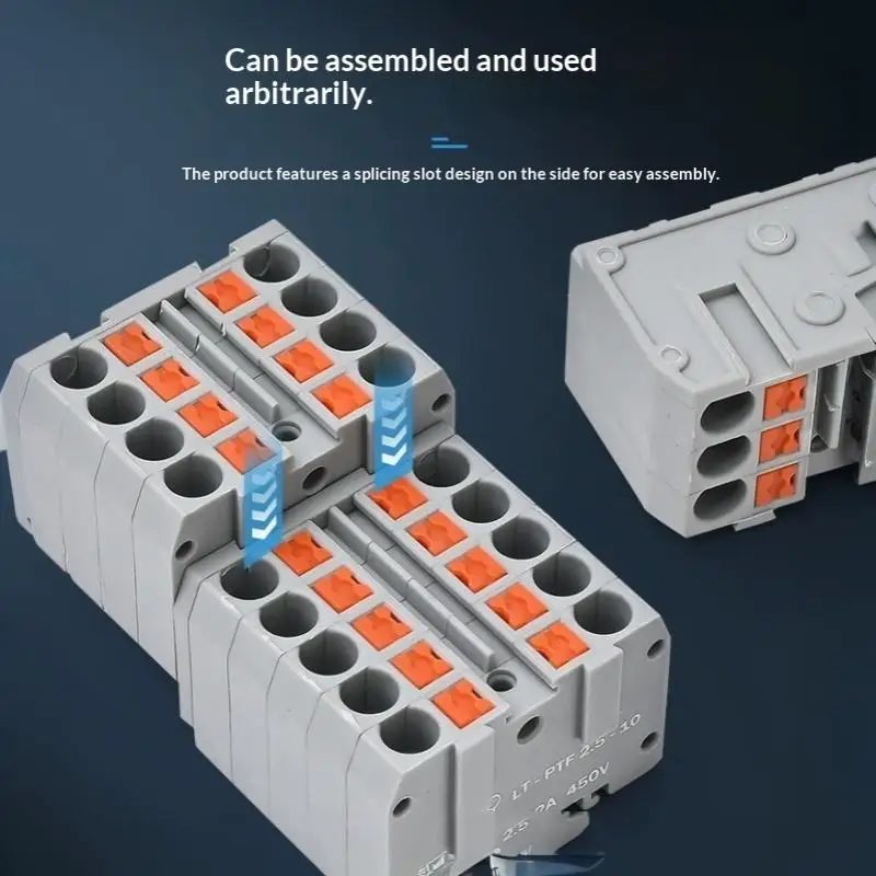 Distribution Terminal Block 1 In 16 Out DIN Rail Push In Copper Conductor Provides Safe Power DistributorBH-ELEVEN