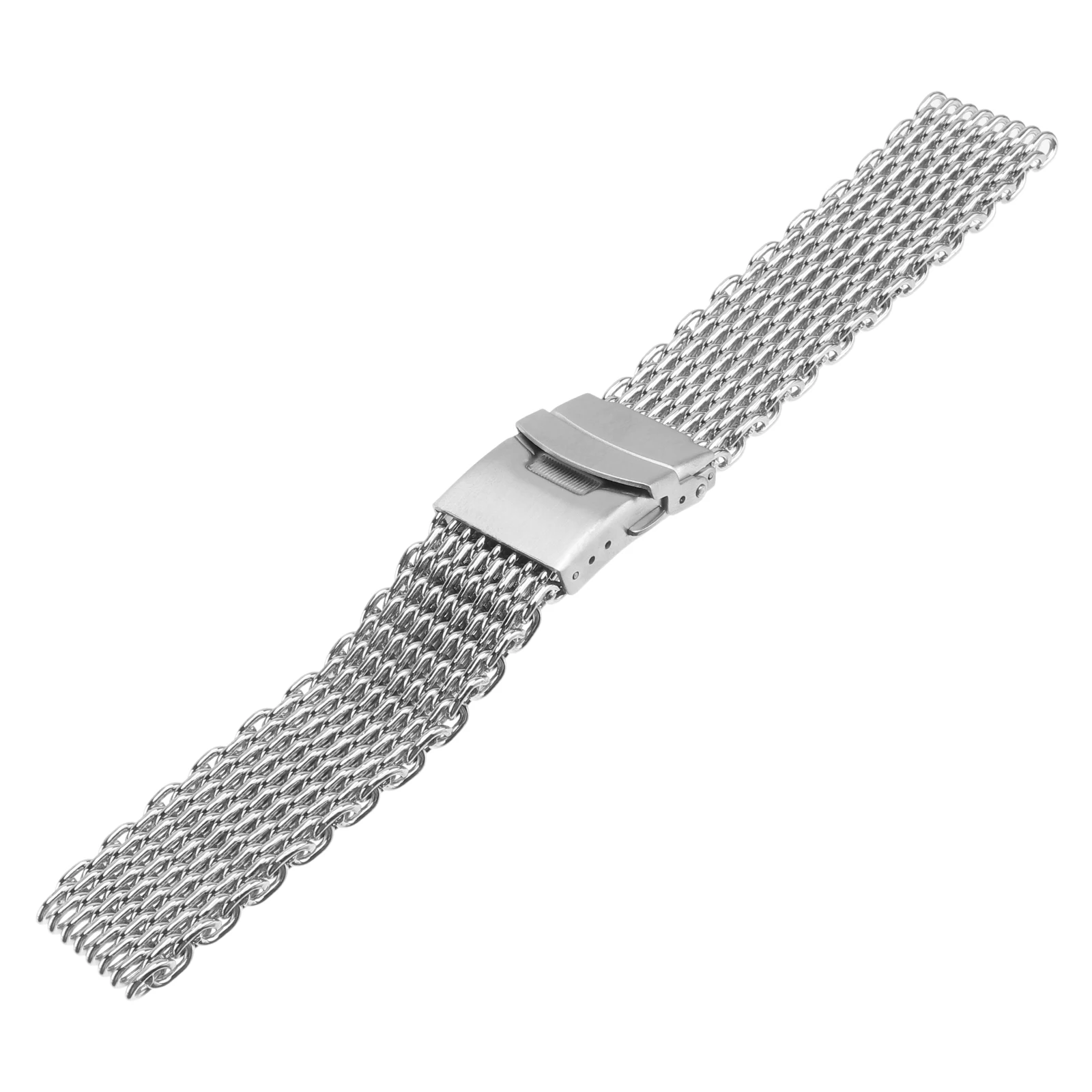

Metal Watch Strap 20 Mm Shark Mesh Band Stainless Steel Watchband Durable Comfortable Classic Design for Men Daily Use