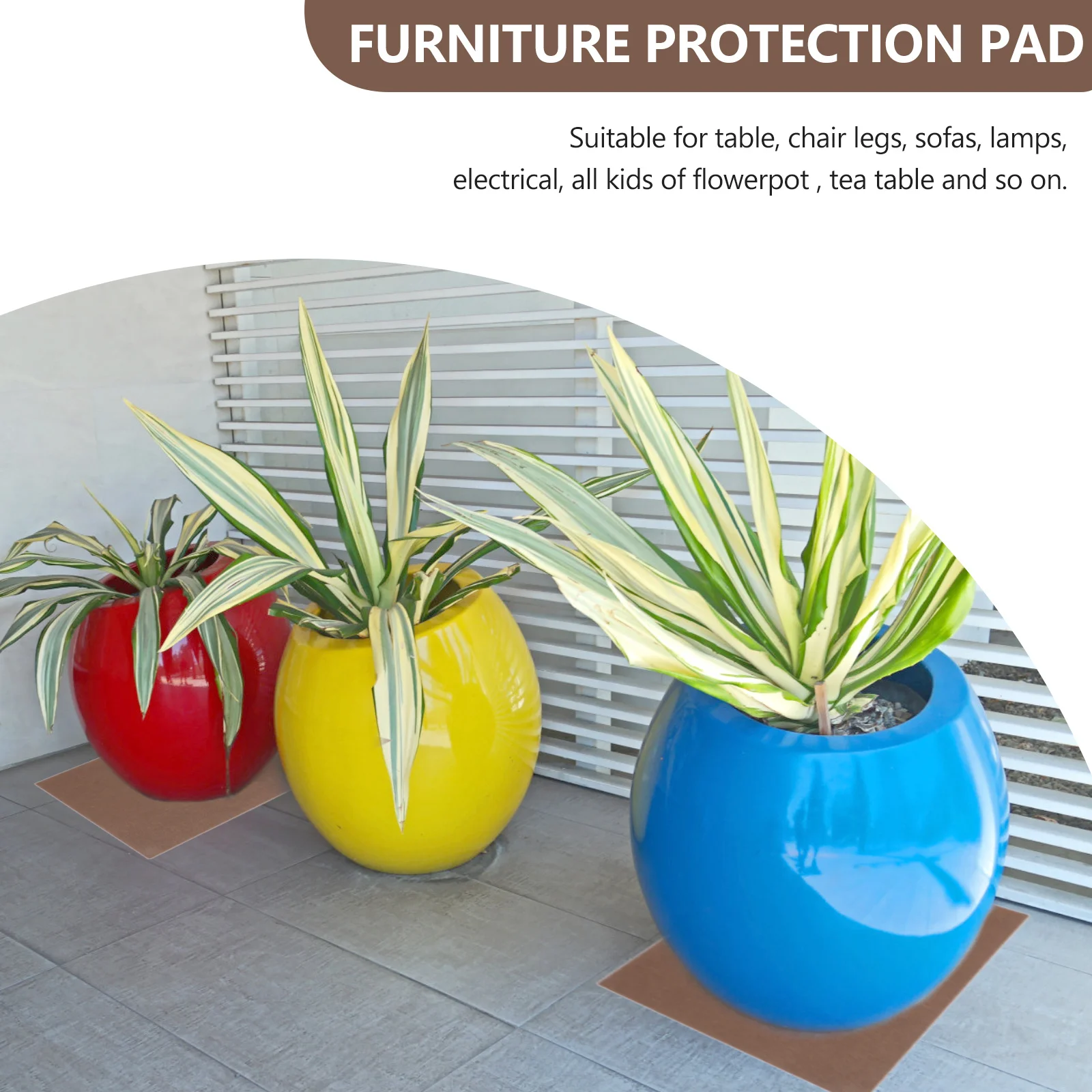 

4Pcs Furtinure Pads for Floor Protection Table Leg Protectors Anti-Scratch Cushions Quiet Glide Adhesive Backed Protection