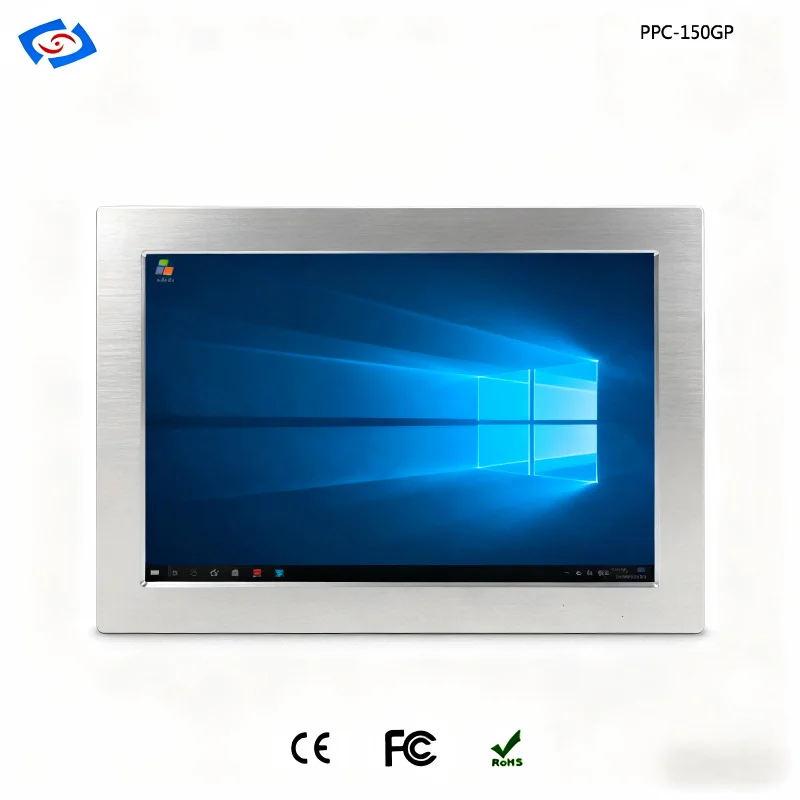 12.1 Inch Aluminum Alloy Industrial Panel PC I7-8565U CPU With Onboard 8G RAM  4 USB 3.0  2 Gigabit LAN
