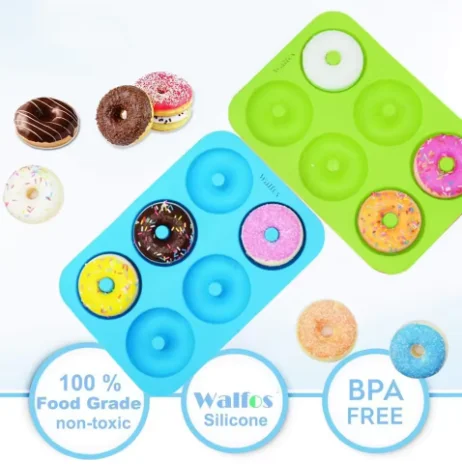 

Silicone Donut DIY Baking Mould Reusable Chocolate Cake Bread Pastry Dessert Making Dough Tool Mold Tray