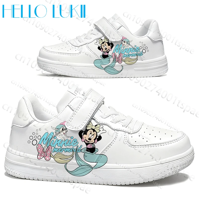 

2026 Minnie Mouse Parent Child Casual Shoes Design Woman Four Season Unisex 3D Printing Cartoon Sneakers Girls Birthday Gift