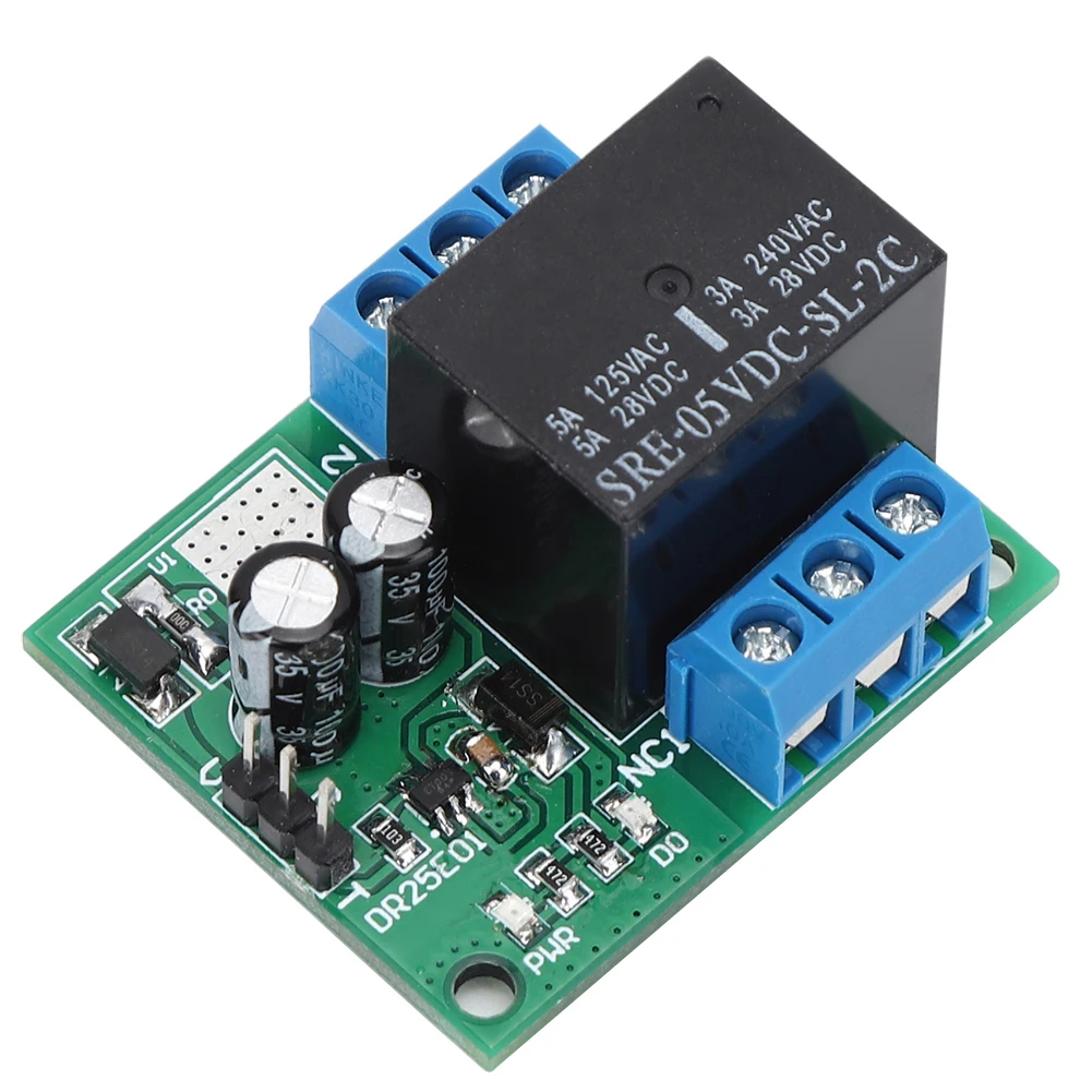 DR25E01 DPDT Relay Module Double Pole Double Throw Self Locking Bistable Relay Board DPDT Relay Module Self Locking Relay Module
