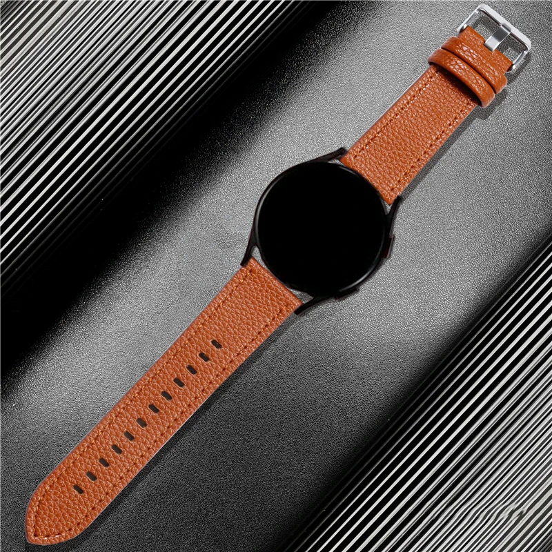 22 مللي متر 20 مللي متر الفرقة لسامسونج غالاكسي ساعة 4 3 الكلاسيكية 5 برو نشط 2/Gear S3 الجلود حلقة Correa سوار هواوي ساعة GT2 3 حزام
