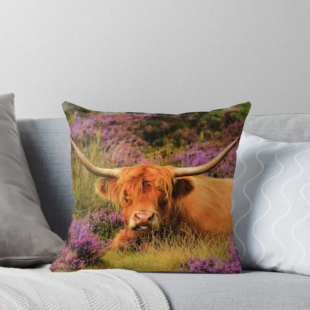 Highland and Heather Throw Pillow Pillowcases For Pillows Elastic Cover For Sofa pillow