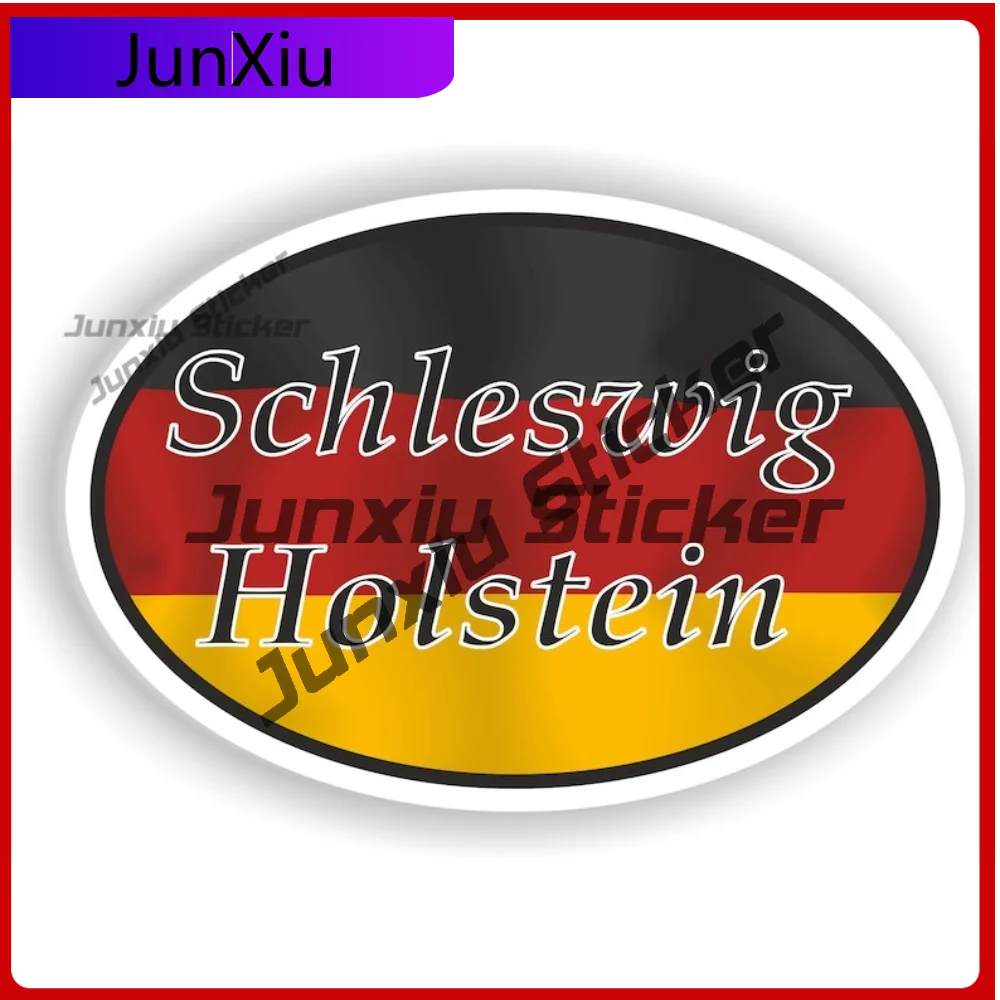 

Schleswig-Holstein Germany City Country Code Oval Sticker with High Quality Vinyl Decal For Motorcycle Boat UV Resistant