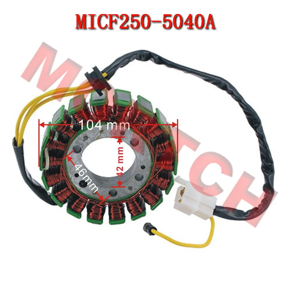 

CF250 18 Pole Stator Coil 250-5040A For Jonway JMstar CFmoto Scooter Motorcycle ATV 172mm Engine