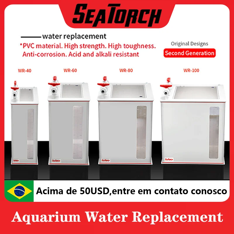 

Seatorch Aquarium Water Replacement For Fish and Aquatic Supplies Accessories WR-40 WR-60 WR-80 WR-100Saltwater Tank Replacement