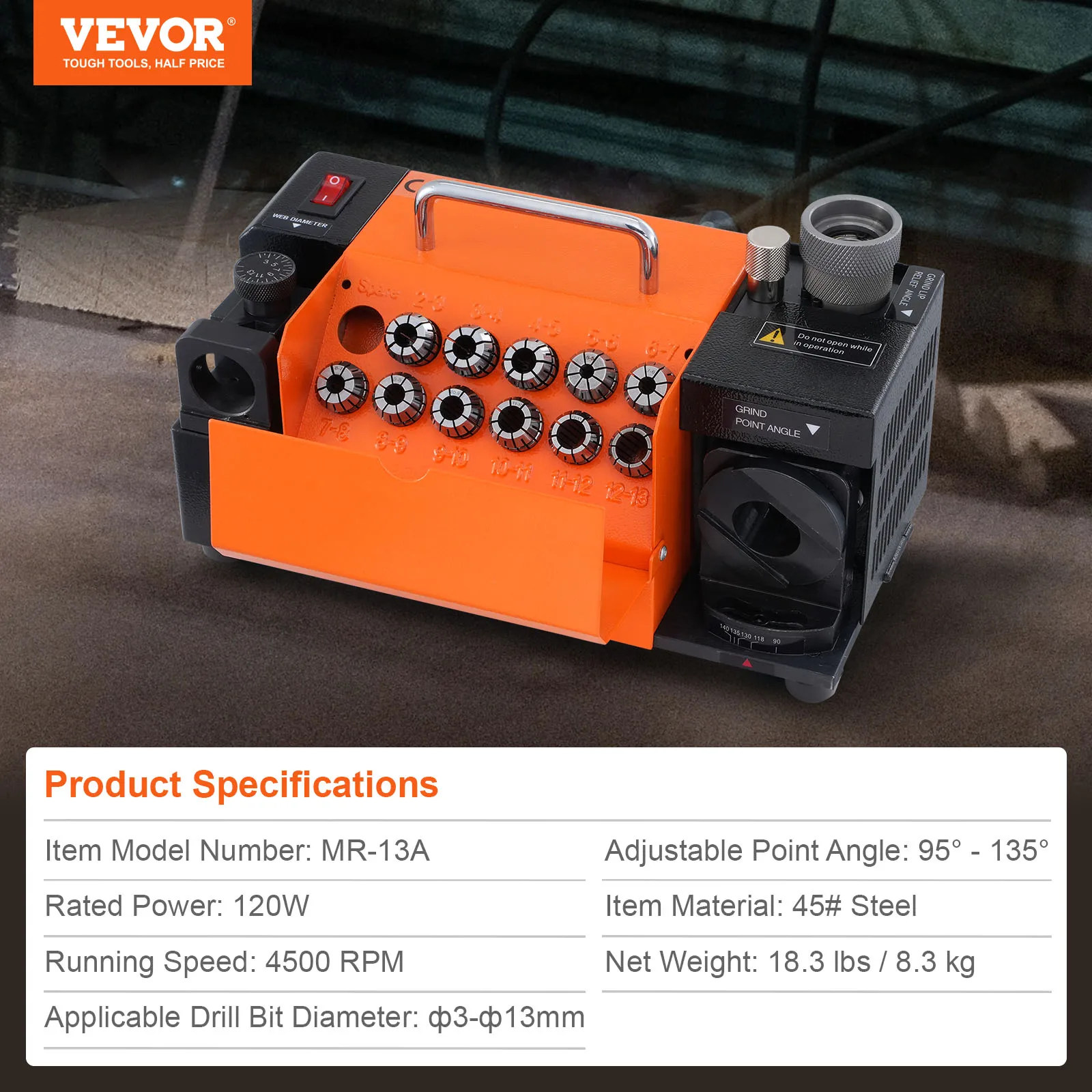 SucceBuy Boren Slijper 3-13mm Mill Grinder Slijper Draagbare Slijpen Haakse Slijper w/11 Spantang Voor Fabriek workshop