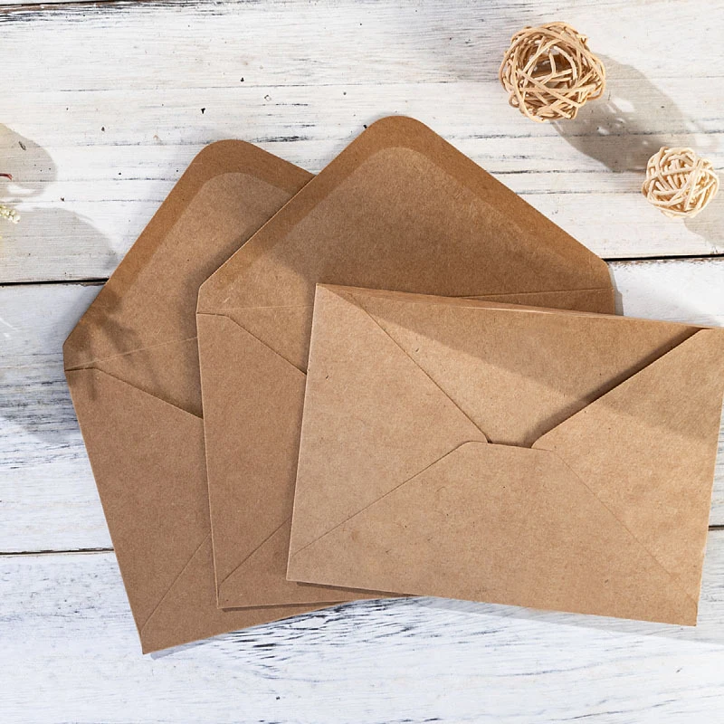 

50 шт. 15,8x10,8 см конверты для свадьбы самоклеящиеся 250 г крафт-бумага приглашение для малого бизнеса канцелярские принадлежности сумка для хранения