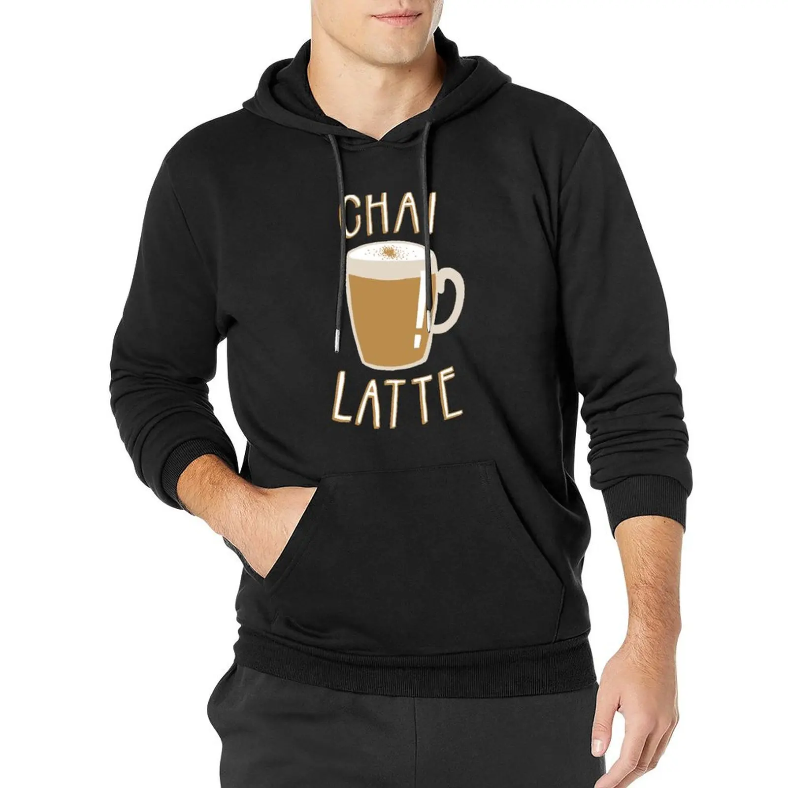 

Chai Latte Pullover Hoodie graphic t shirts men new in hoodies and blouses