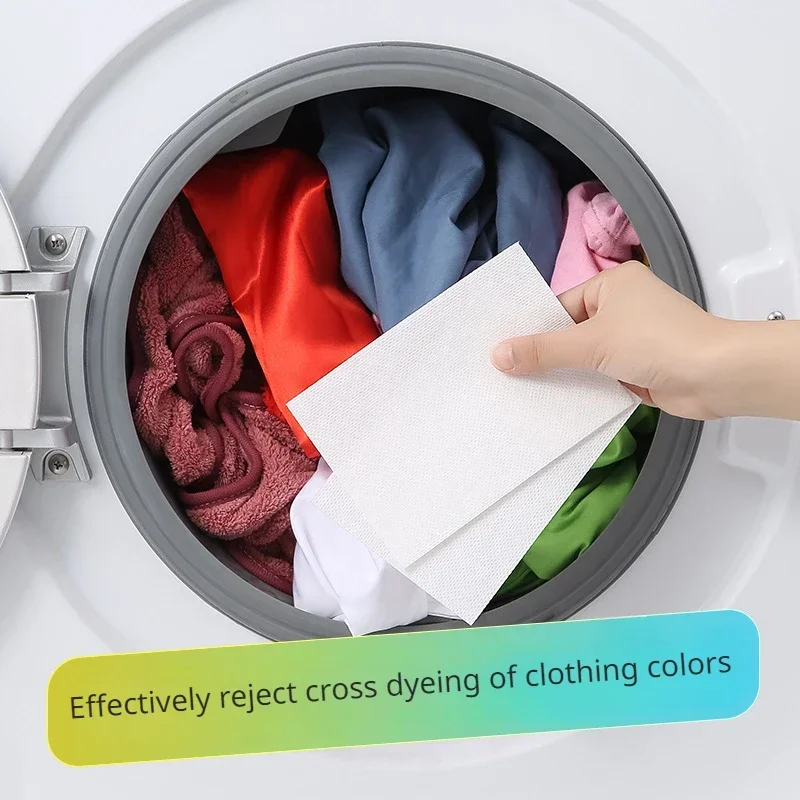 

50/100pcs Washing Machine Use Mixed Dyeing Proof Color Absorption Sheet Anti Dyed Cloth Laundry Papers Color Catcher Grabber