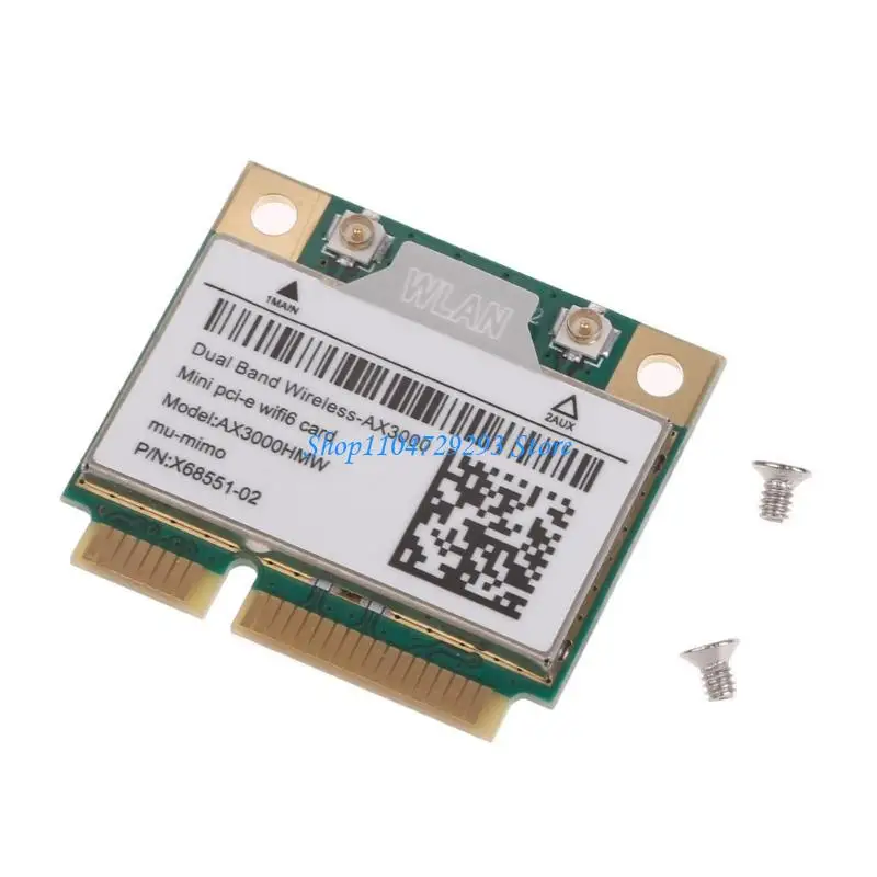 

Y2GD 2400Mbps AX200HMW Wifi Card Dual Band Wireless WiFi 6 Card 802.11ac Ax BT-Compatible 5.0 Wifi Card for Win 10