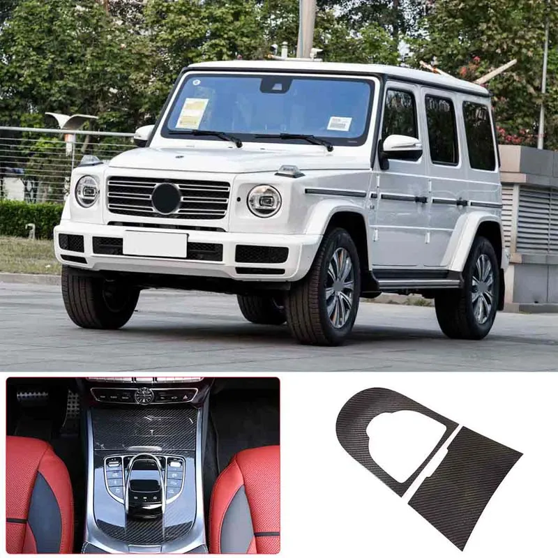 

For Mercedes Benz G-Class 2019-2024 car Interior Center Control Decorative Panel car Center Control Panel True Carbon Fiber