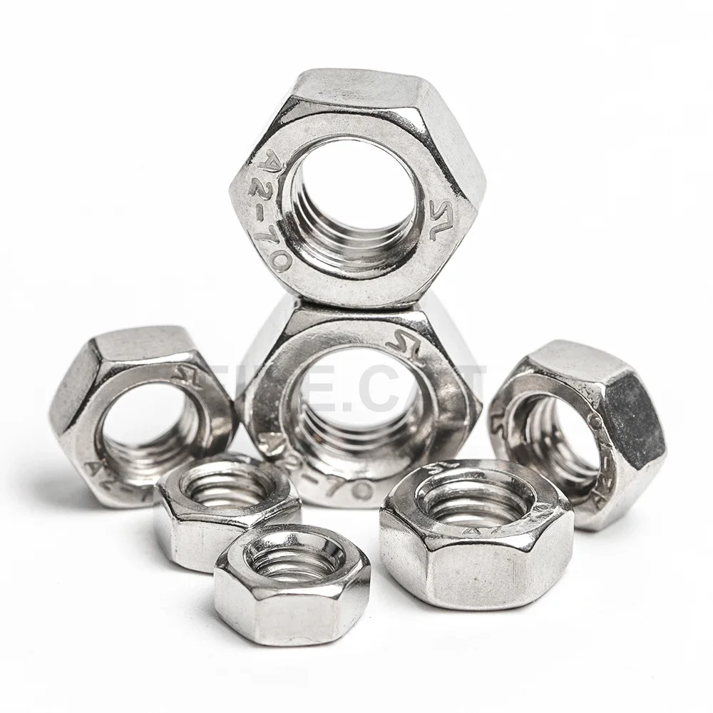 10 Sizes 180-360 304 Pieces Stainless Steel Hex Nuts Assortment Kit M1.6 M2 M2.5 M3 M4 M5 M6 M8 M10 M12 Metric Hardware Nuts Set