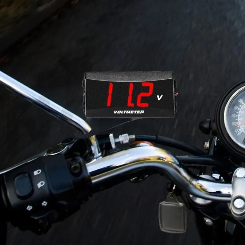 Meter Gauge DC12-80V Digital Voltmeter for Golf Cart Motorcycle Scooters Waterproof Voltmeter