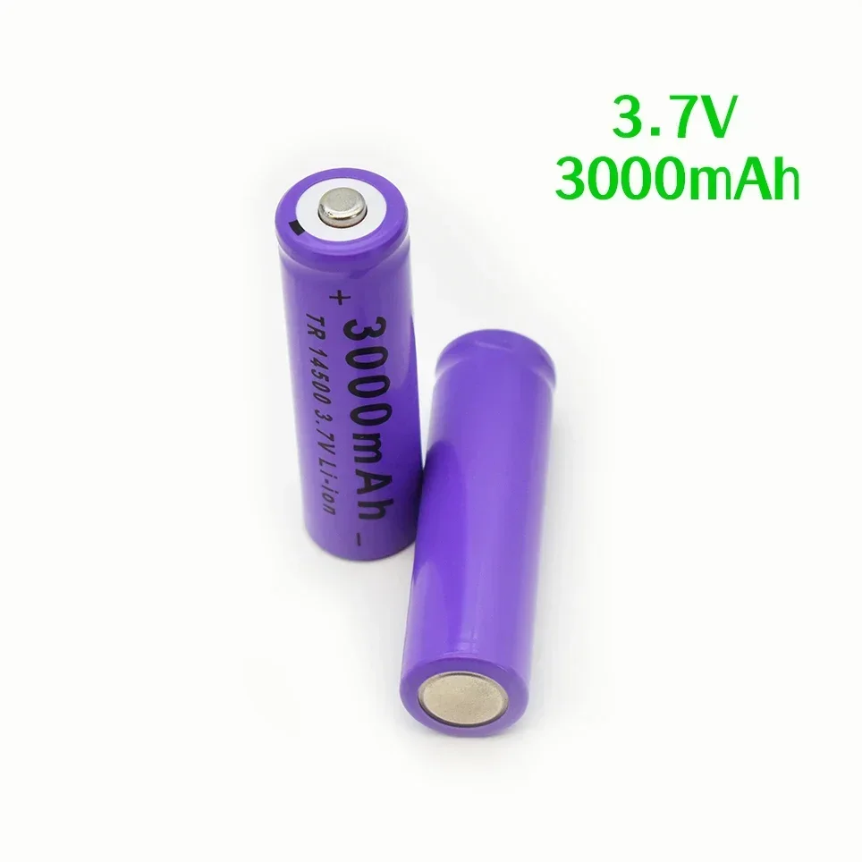 14500 Lithium Battery 3000 Large Capacity Rechargeable 5 Size 3.7V Strong Flashlight Mouse Toy