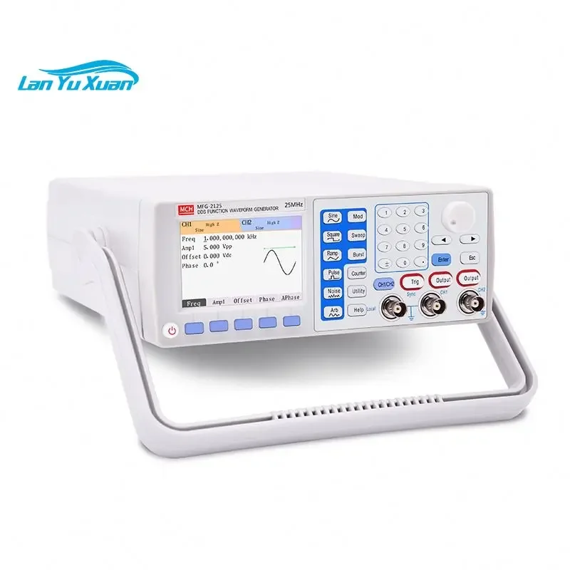 Multifunctional 100MHz 2 Channels DDS-2125 Function Arbitrary Waveform Generator for engineers