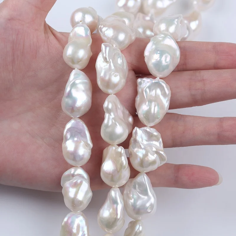 12-21mm Different Quality Natural White Freshwater Pearl Baroque Strand Diy Jewelry Accessories