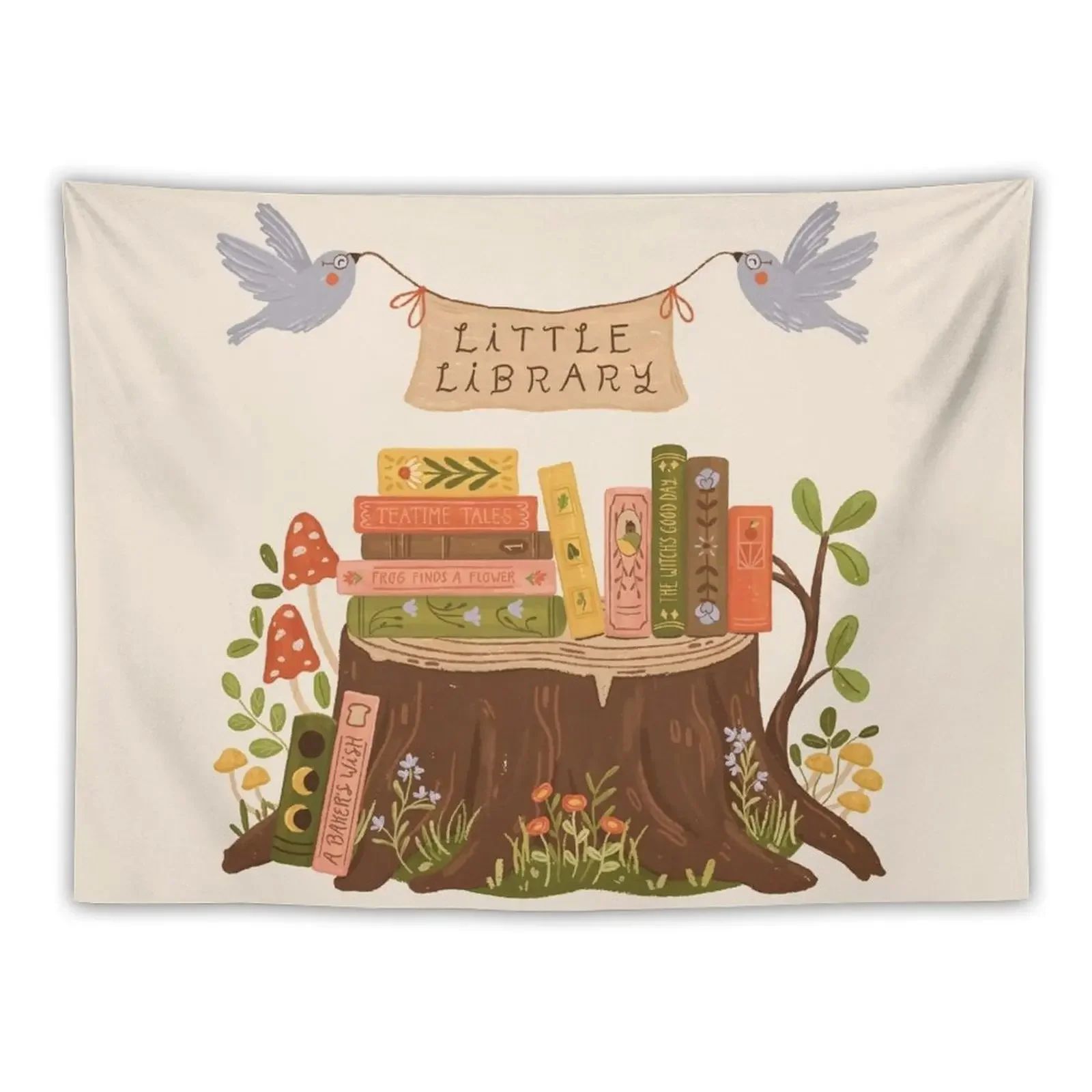 

Little Library Tapestry Decorative Wall Mural Decoration For Rooms Tapestry