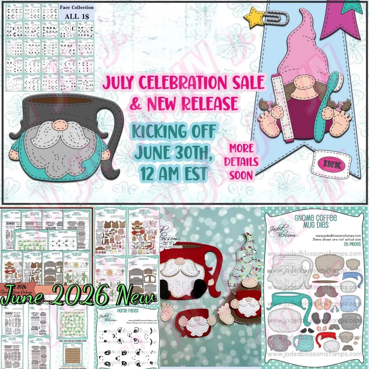 OFERTA DE JULIO: NUEVO LANZAMIENTO - Troqueles de corte de metal de gnomos, sellos transparentes y plantillas para manualidades DIY, tarjetas y álbumes de recortes. Novedad de Navidad 2026.