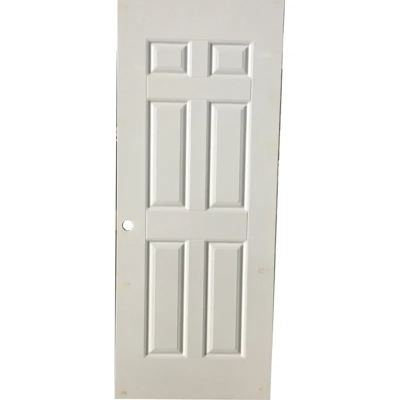 One-stop Service Cheap Steel Wood Interior Door WPC 6 Panel Bedroom Doors With Lock