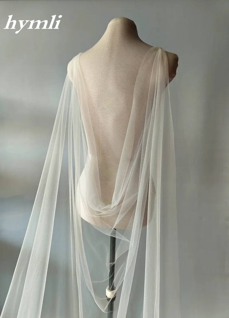 Bridal Cape Veil Soft Draped Tulle Wedding Cape