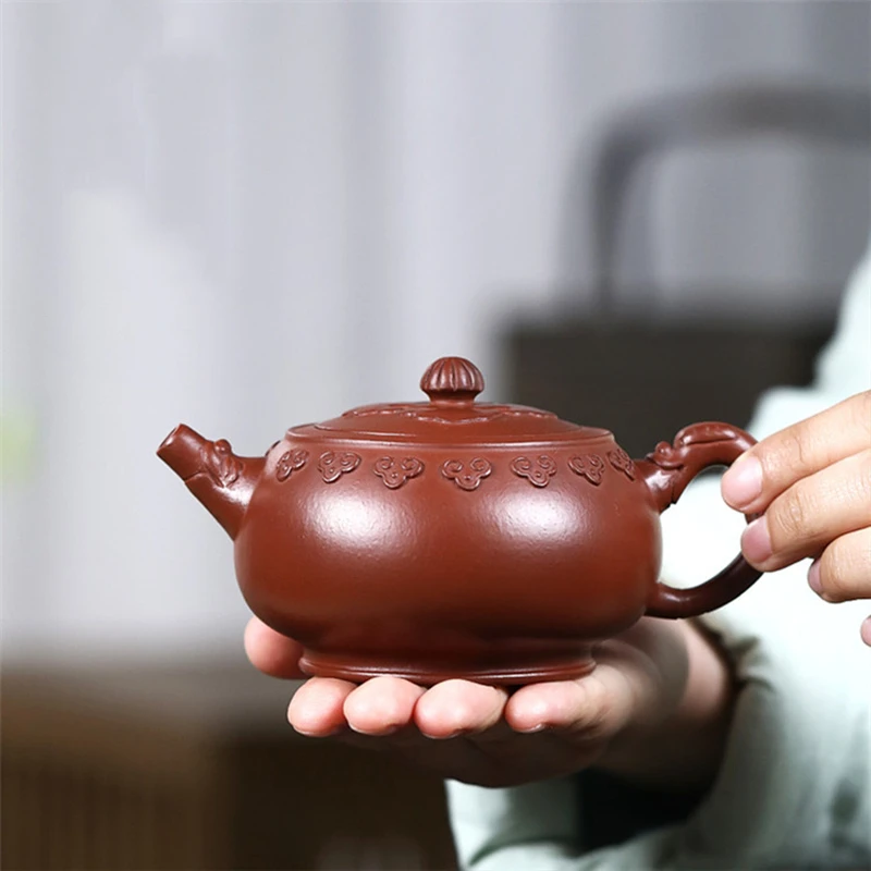 full handmade tea pot traditional craft marked master shipiao pot real yixing zisha zhu clay original ore 260ml embossed China