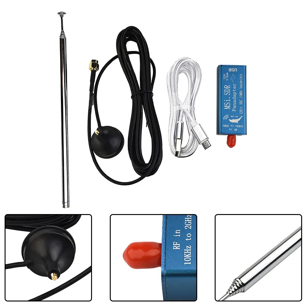 

Wideband Software-defined Radio Receiver For MSI With Antenna For RSP1 Software 10kHz-2GHz Range High-frequency Shortwave Signal