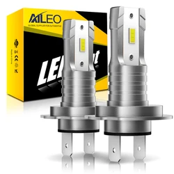 AILEO-Super brilhante fanless LED farol lâmpada para carro, Plug and Play lâmpadas, 3570 CSP Chip, 15000LM, 100W, 6500K, 2pcs