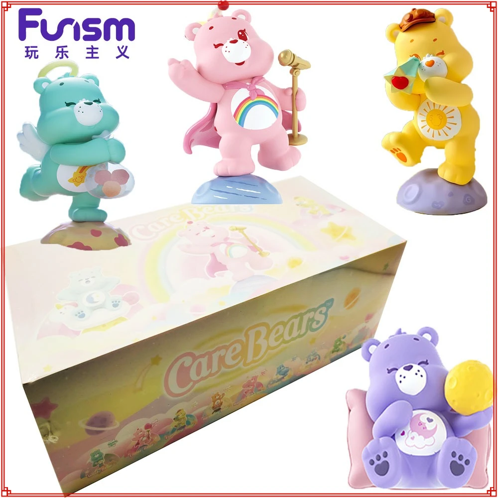 

FUNISM Care Bears Healing Planet Series Blind Box Cartoon Design Delicate Anime Characters Toys Model Christmas Gifts for Kids