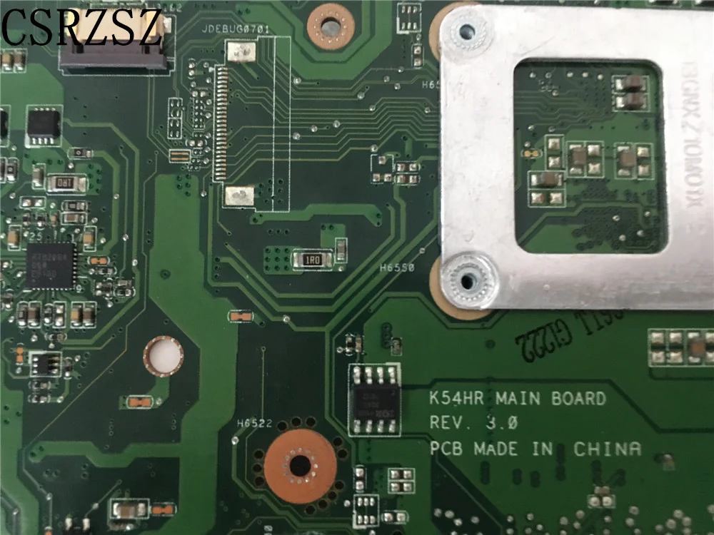 Imagem -03 - Csrzsz para Asus K54hr Rev 3.0 com I32330m Portátil Placa-mãe Teste Todas as Funções 100