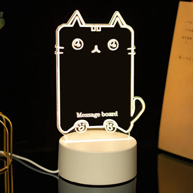 Hot Sale Message Board Calendar Note Light Bedroom Home Decoration Acrylic