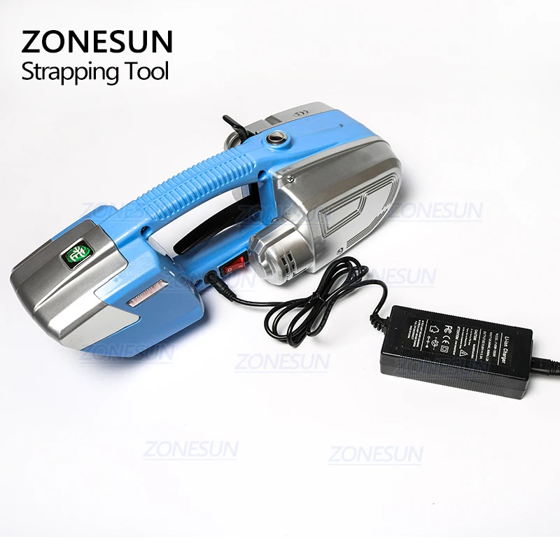 ZONESUN Battery Strapping Tools Hand Held PP PET Strapping Machine Plastic Belt Packaging Battery Strap Width13-16mm JD16