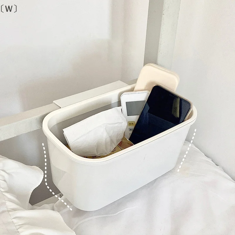 〔W〕Bedside Hanging Basket Shelf Large Capacity Crib Storage Baby Diaper Bag Fence Table Box Home Baby Bedside Hanging Basket