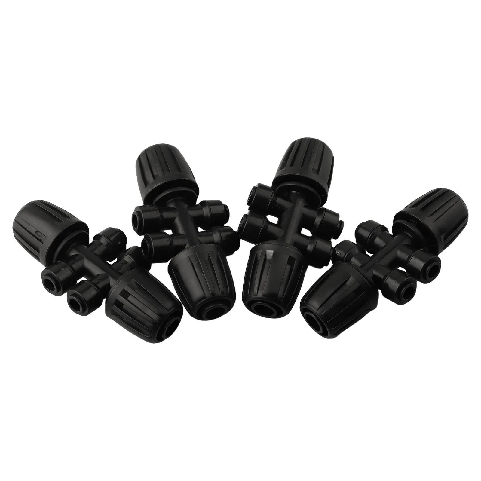 

20-гранные колючие тройники для капельного орошения, 6-позиционные нажимные соединители для надежных систем орошения сада и ландшафтов