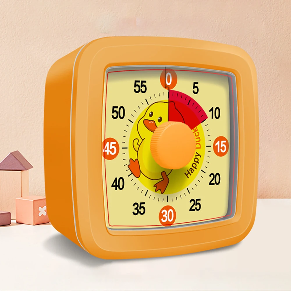 Cartoon Animal Visual Timer Self-discipline Tool Countdown 60-minute Student Learning Homework Time Management Stopwatch