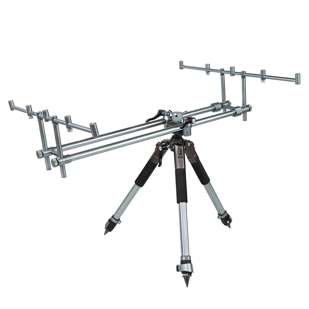 New Three Legs Stand Holder Adjustable Fish Pole Telescopic Folding Stand Bracket Carp Fishing Rod Pod