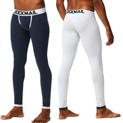 Leggings térmicas de algodão sexy masculino, Long Johns, roupa interior moda, fundo de dormir, outono, inverno