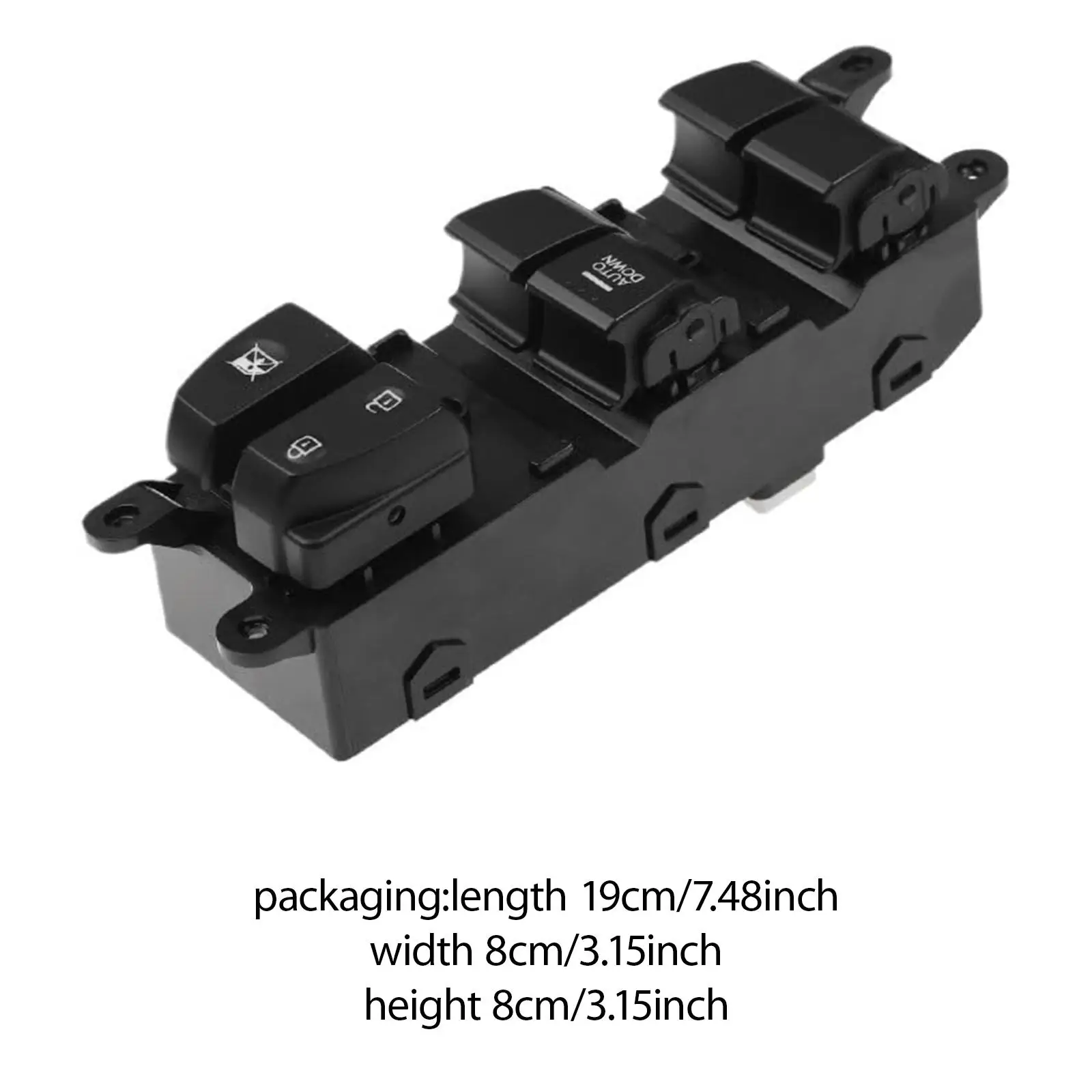 O interruptor da janela elétrica 93570-c9200 substitui as peças facilmente instalam, lado resistente preto do motorista da substituição do acessório