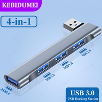4-in-1 USB C HUB 3.0 PD 60W Type C 3.1 Multi Ports USB Splitter OTG Adapter USB HUB For Xiaomi Lenovo Macbook Pro 13 15 Air Pro