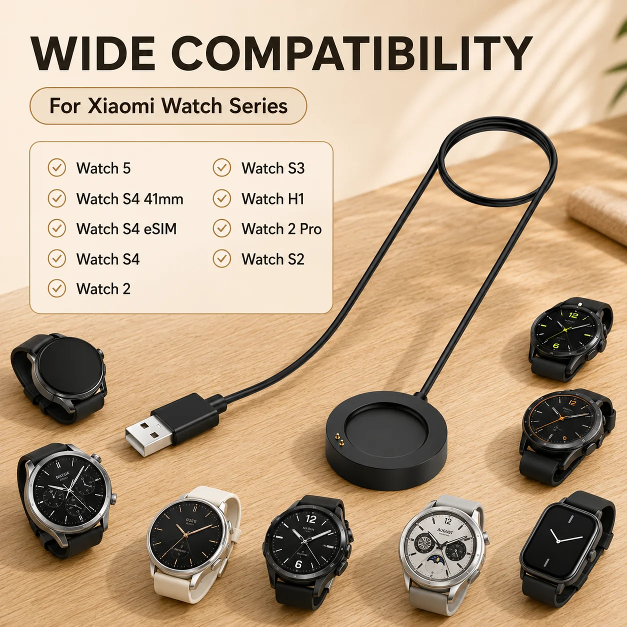 Magnetisches Ladegerät 100cm U – Xiaomi Smartwatch S3 Accessories Bewertung und Preis