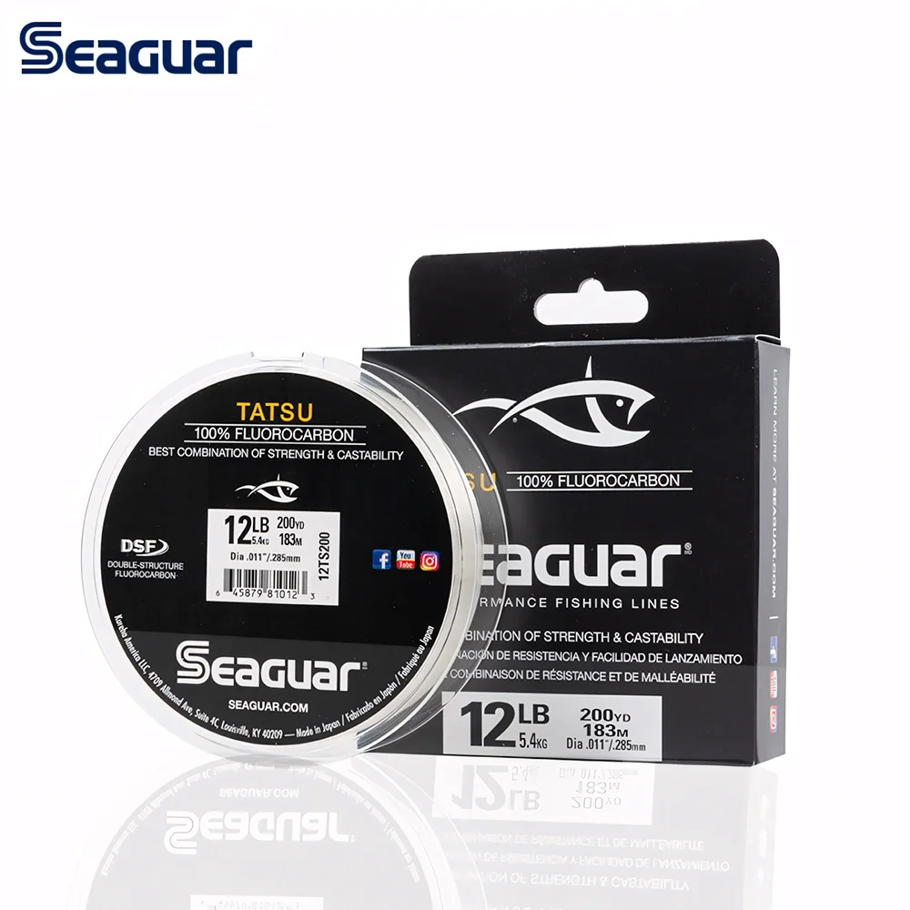 

Original SEAGUAR TATSU fishing line 4LB-25LB #1-#6.25 100% FLUOROCARBON DSF Competitive level Fishing Lines 200Y/183M