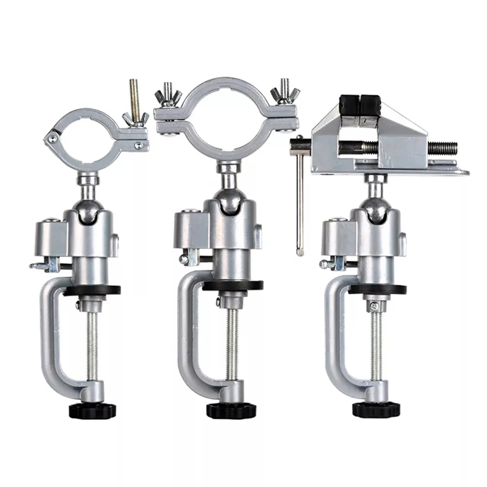 360 Rotating Bench Clamp Vise Grinder Holder Drill Stand Aluminium Alloy Table Mount Bracket For Electric Tools