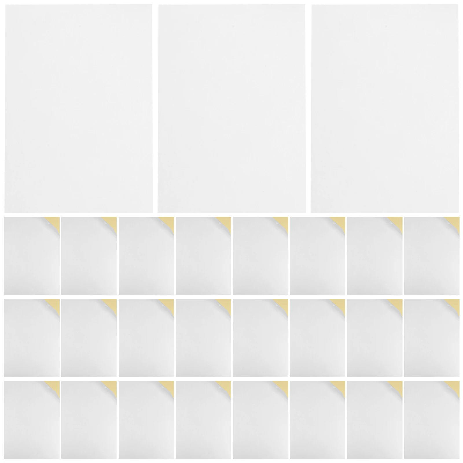 100 Sheets A4 Sticker Paper Matte Self Adhesive Labels Blank Photo Copy Tear Resistant Removable Large Printable Sheets Sticker