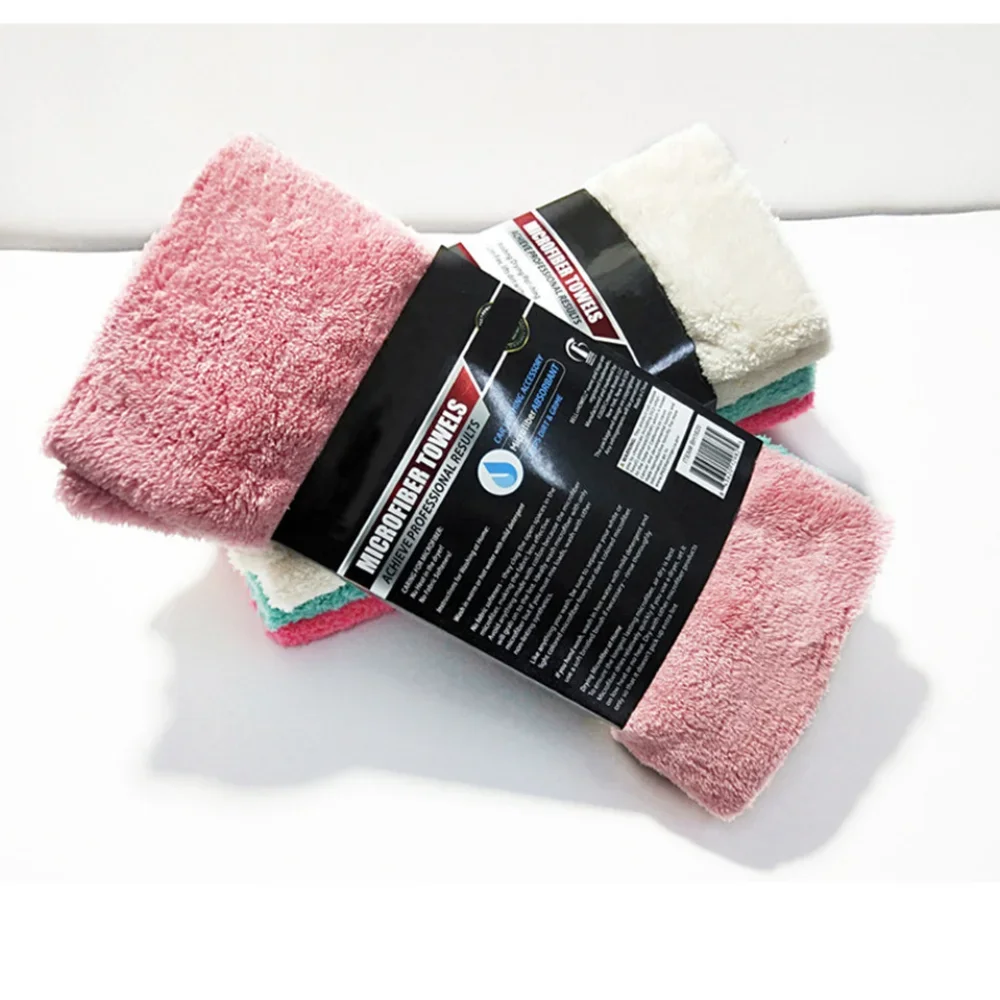 350GSM 30X40CM Premium Microfiber Car Detailing Super AbsorbentTowel Ultra Soft Edgeless Car Washing Drying Towel